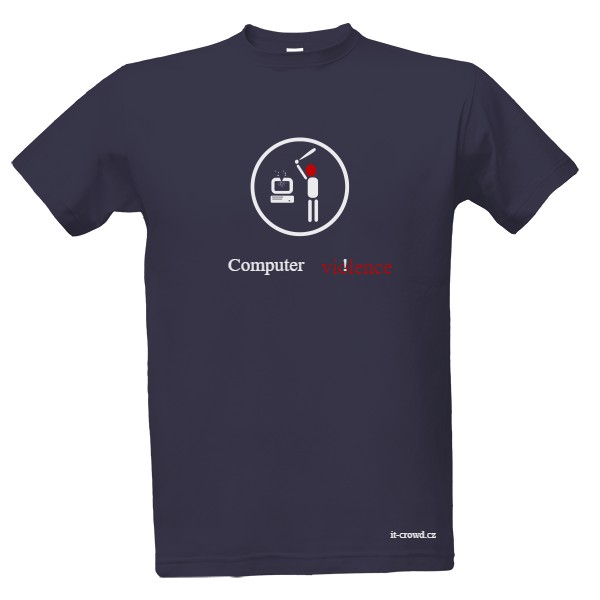 Tričko s potiskem Computer violence